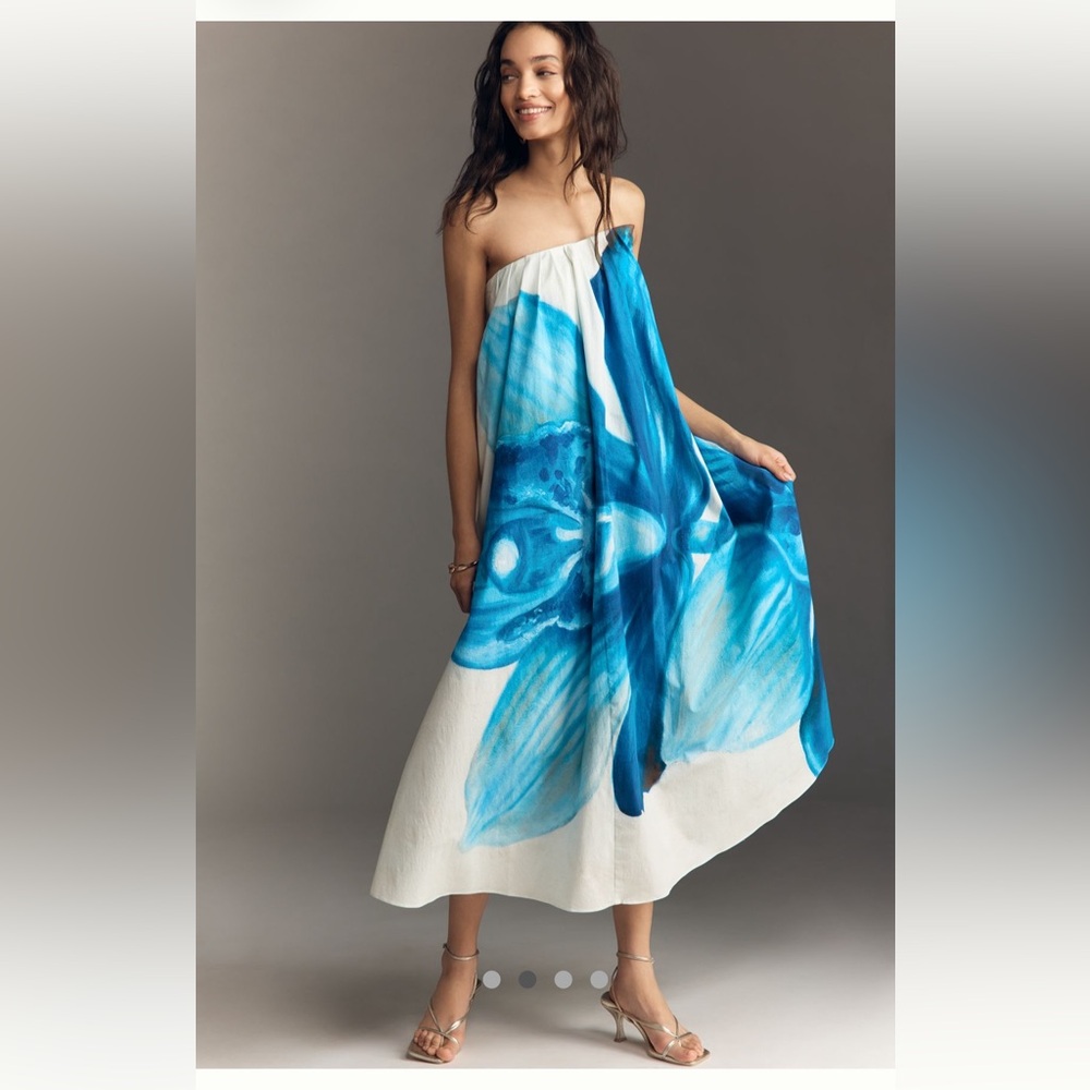 NWT Significant Other Olea Petite Strapless Midi Dress